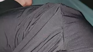 Step mom with big ass handjob step son in bed