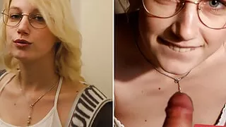 MyDirtyHobby - Blonde gives you a handjob for a facial