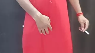 Amezing stepmom red nighty