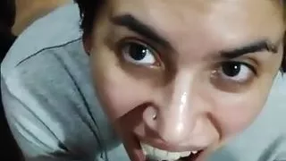 Quickie! Cum Mouthful, Cumplay and Swallow!