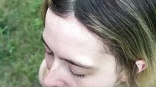 Daddy uses his urinal: An impromptu piss drinking out of her new bowl - Homemade Amateur OC