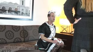 Man Put in Chastity and Dressed as Maid for Job