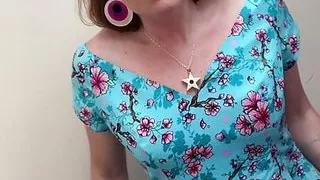 Trying on clothes in a charity shop with a treat for the feet fans thrown in! Warning: Full nudity in a public place!