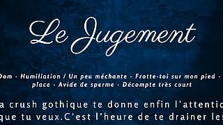 [French Audio Porn] Your gothic crush makes you empty yourself in front of her