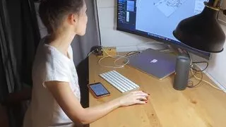 Boyfriend Distracted Me From Work! I Suck His Big Dick and Hard Fucks POV