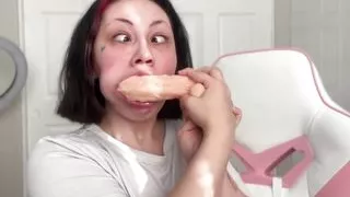 Dildo Throat Fuck