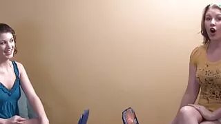 Two sexy girls are playing a friendly game of strip battleship