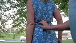 Picked up MILF gets fucked hard outdoors