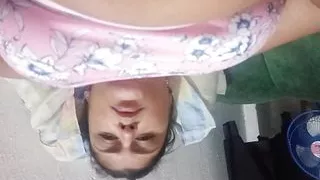 My horny stepmom calls me very excited, I eat her pussy and ended up fucking her ass until she dripped my milk