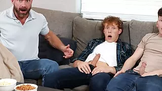 Damian Invites His Buddy Danny To Chill Out & Fuck But His Dirty Stepdad Wants To Join In