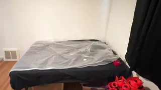 Jun 27 2024 - VacPacked in my red PVC trenchcoat with as many red PVC straps I can find in my room & rubber aprons