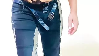 Sissy Bambi_18 strip dance, belt spanking, ass tribute and anal