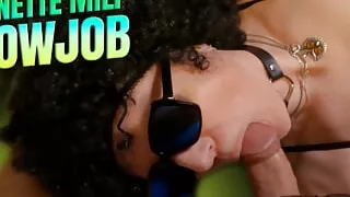 Brunette Milf Fingering And Blowjob. Pov