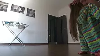 Real treason.Wife cheats on her husband before he comes home.