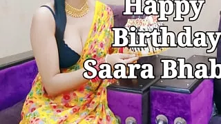 Indian beautiful Saara bhabhi celebrate her birthday with devar ji saara bhabhi give return gift devar ji sexy creampie pussy