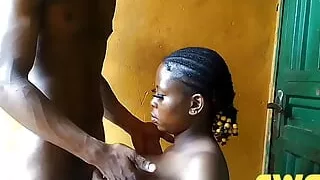 Fucking black African girl ass