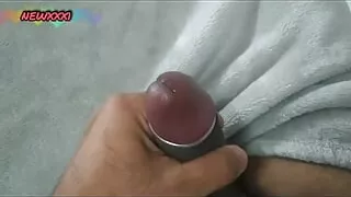 my cock Ring with hand job and cumshot  after two days asian Hard cock