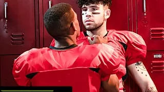 HETEROFLEXIBLE - Angry Straight Alpha Adrian Hart Dominates Football Teammate In Locker Room
