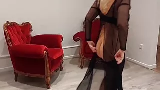 Sexy blonde amateur mature wife enjoys sex games