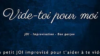 [French Audio Porn] Little JOI to empty you, like a good boy
