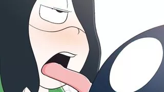 Froppy Tongue Fucks in Uraraka