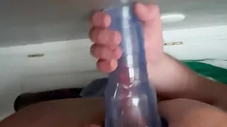 Playing with my fleshlight