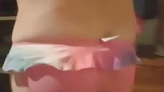 Do you love my cute pink swimsuit