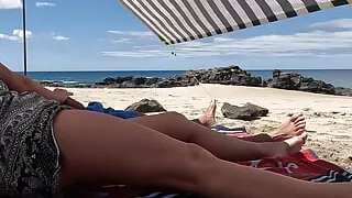 seduced stepdad while we were together on the public beach