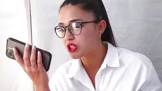 Come to our sexy secretary! Nuria Millan will show you what a PORNSTAR feels like