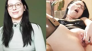 Ersties - Melli is into latex and spanking during masturbation