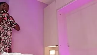 Busty beauty takes machine in the ass