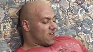 German granny takes cum on boobs after hot fuck