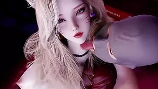 3D hot cosplay model got fucked in the club