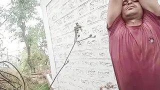 getting fucked, I felt like masturbating, then went to the side, enlarged my penis and massaged her entire body.