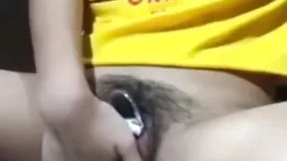 Masturbating using sex tools to satisfy oneself
