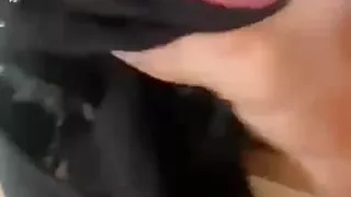 Exploding cock wrapped in black thong