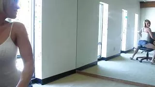 Charley Chase Licks His Black Balls While Krissy Lynn Rides His Dick