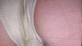 Clean my dirty panties and crotch with your mouth and thong