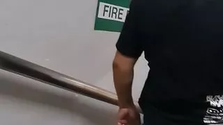 RISKY SEX-Asian Fuck in Public Fire Exit In MALL