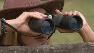 Horny rancher fucks a gorgeous brunette in a field