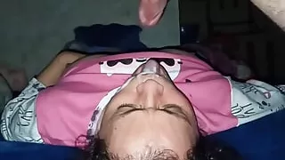 Mature Milf likes to suck cock and rim for her son's friend