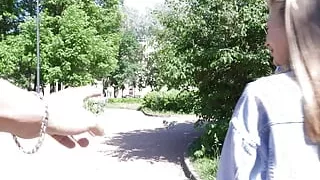 Park Flash: Casting Call Turns into Steamy Fuck With Cute Blondie