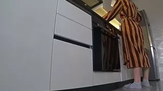 Real cheating.Neighbor fucked my wife in the ass in the kitchen..