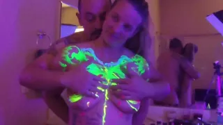 Bodypainting And Softcore Foreplay