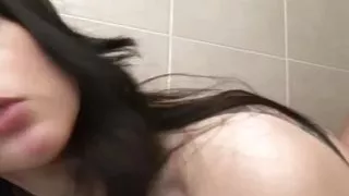 I get caught by my stepbrother in the shower and get fucked hard until he cums in my mouth