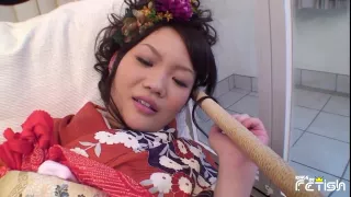Pretty Japanese Teen Gets Her Pussy Satisfied With Different Toys By Horny Dude