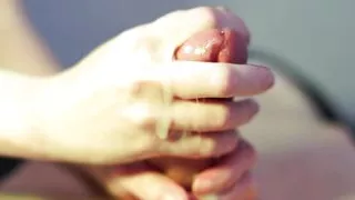 I worked affectionately and well with his penis for a long time and in the end received a well-deserved reward