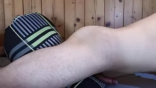 Sexy Man Humping his pillow and Cums