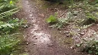 Naked barefoot walk , jerk n cum