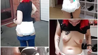 Diaper Tour - Outdoor Fetish Dominatrix on the Go